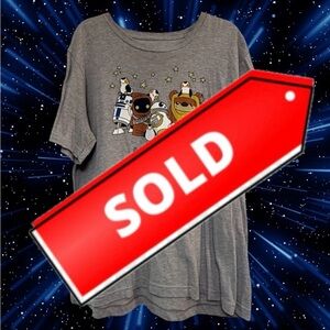 Gray Star Wars Graphic T-Shirt